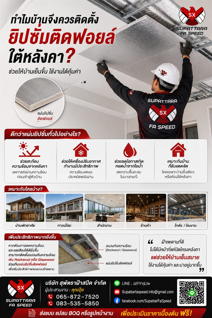 ยิปซัมติดฟอยล์