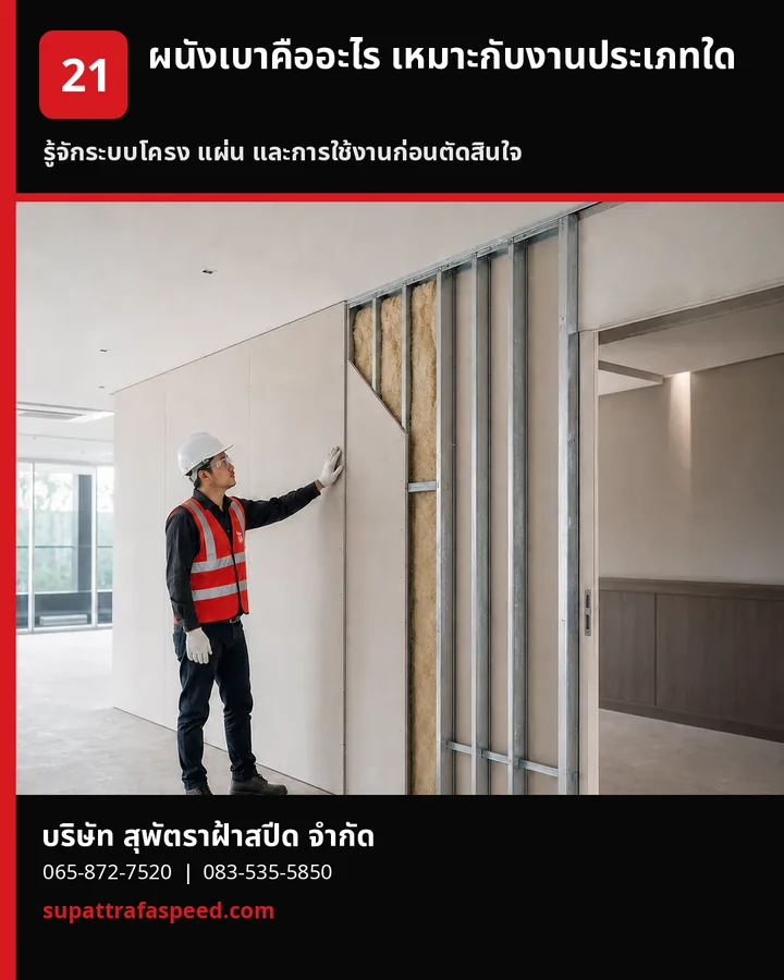 ภาพประกอบบทความ ผนังเบาคืออะไร เหมาะกับงานประเภทใด