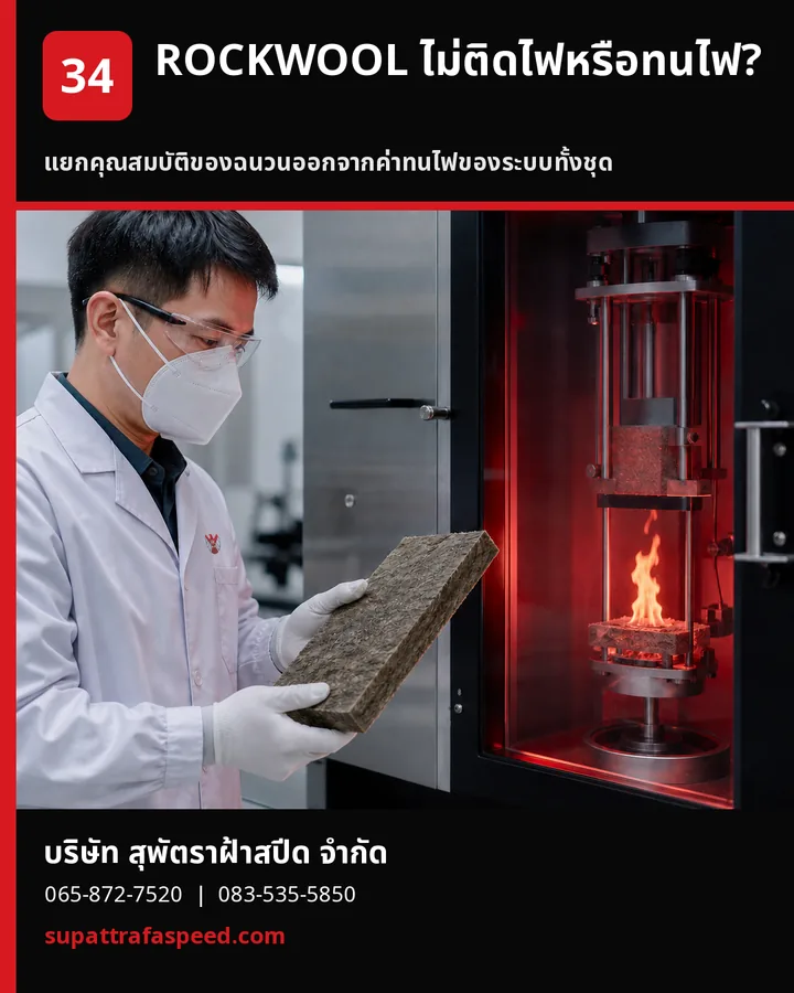 ภาพประกอบบทความ ROCKWOOL ทนไฟไหม และช่วยเรื่องความปลอดภัยอย่างไร